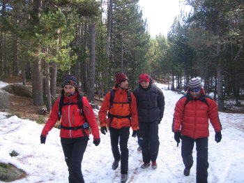 Caminant poc després del refugi