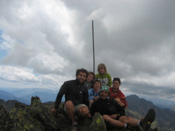 Foto d'equip al cim del Medacorba