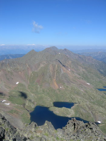 Estanys de Baiau des del cim del pic de Baiau