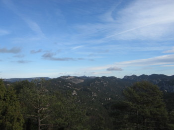 Vista des del Tossal dels Tres Reis cap al nord