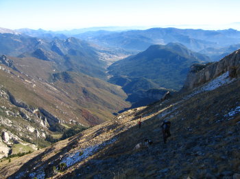 Arribant al coll de Tancalaporta