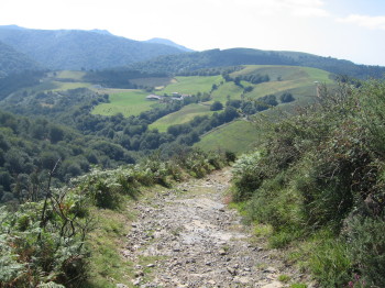 Descens del coll d'Antxuela